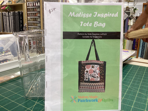 Matisse Inspired Tote Bag: a Pattern by Vicki Susanne Latham for Maleny Magic Patchwork and Quilts