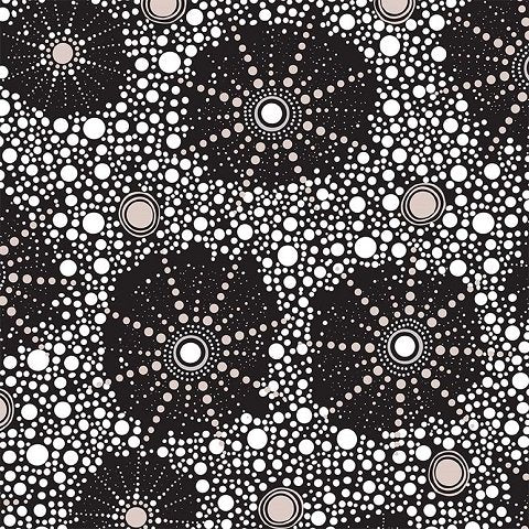 Seven Sisters Black by Marlene Doolan for M & S Textiles SSB