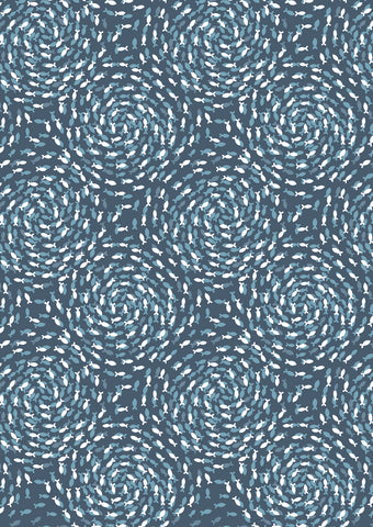 Ocean Pearls - Swirls - Deep Seas - A827#3