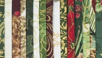 Traditional Christmas by Victorian Textiles 2.5” strips (jelly roll)