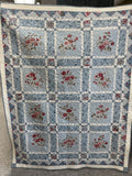 The Queen’s Grove Quilt Kit featuring Antoinette by French General Blue Colorway