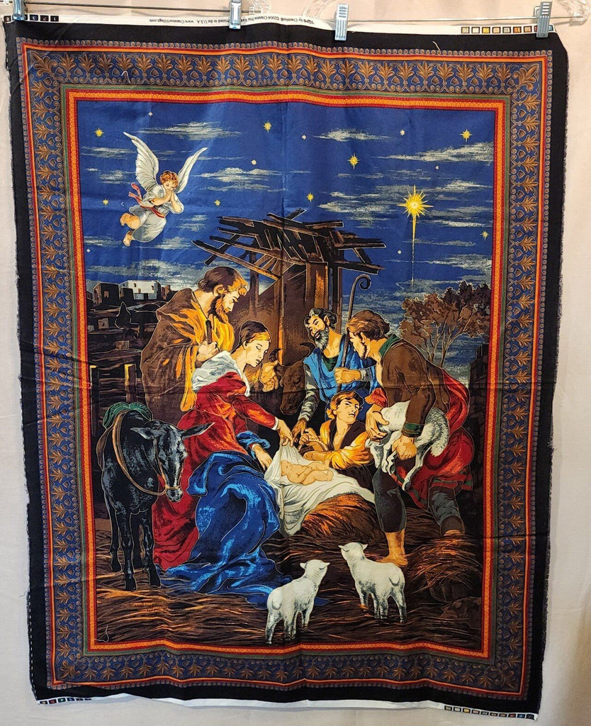 Nativity Scene Christmas Panel Cranston Print Works