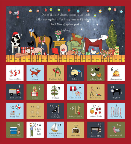 Farmlands Christmas Advent Panel by Red Tractor Designs DV5569