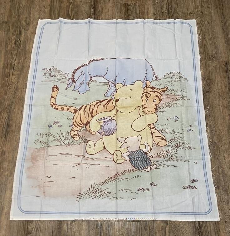 Winnie the Pooh Fabric Panel with Eyore, Piglet and Tigger