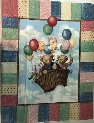 Balloon Ride Fabric Panel by Daisy Kingdom