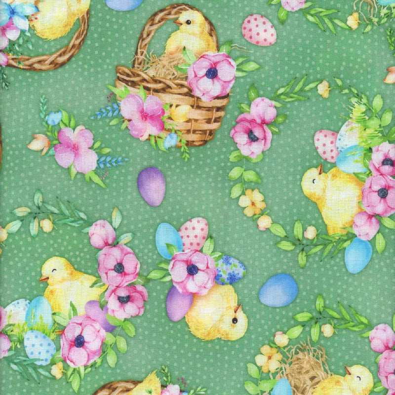 Cottontail Farms - Springtime Chicks - Green - 3056/1244