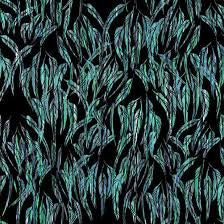 Eucalyptus Hinterland Eucalypt Leaves Black by De Gillett Cox for KKFabrics 3012N