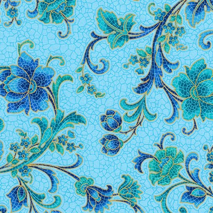 Villa Romana - Blue Floral - RK17050-4