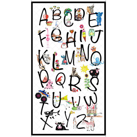 Alphabet Soup Panel 28207-Z