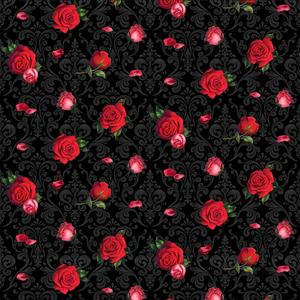 Madame Victoria's Elegant Cat Packed Roses 102 66