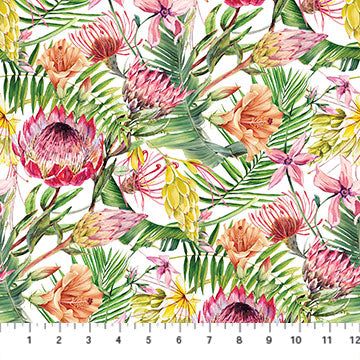 Flamingo Bay - Floral - White - Multi 24294-10