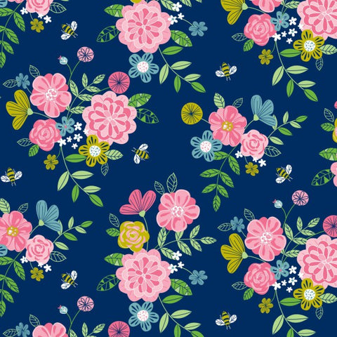 Wildflower Honey Floral Navy 80270 101